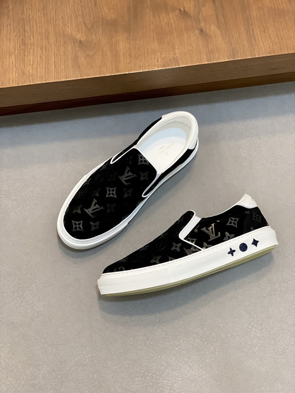 ルイ・ヴィトン スリッポン モノグラム ブラック/ホワイト shoes453 - 画像 (5)