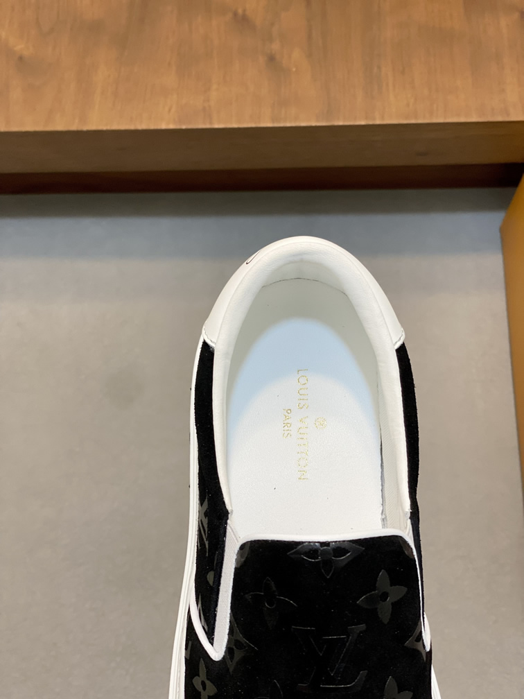 ルイ・ヴィトン スリッポン モノグラム ブラック/ホワイト shoes453 - 画像 (7)
