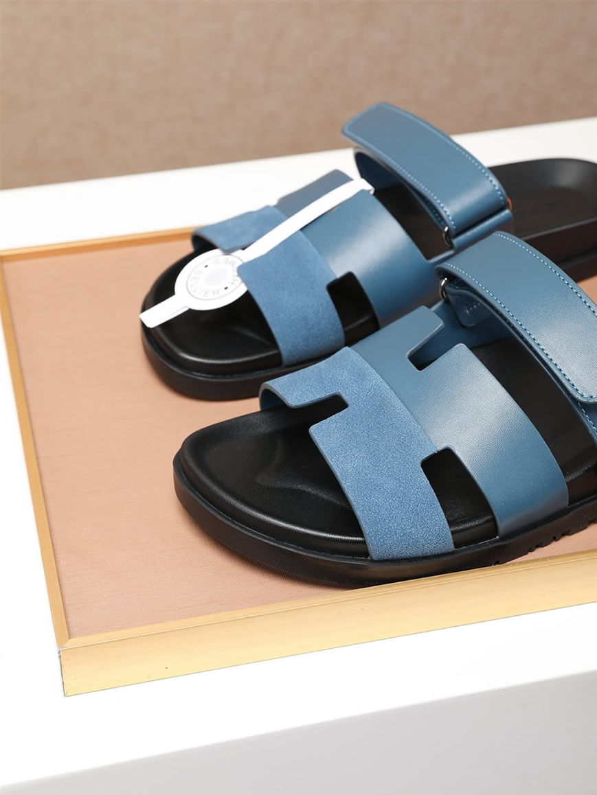 エルメス サンダル シプレ ブルー shoes463 - 画像 (3)