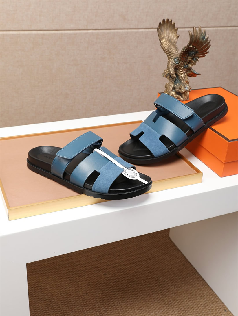 エルメス サンダル シプレ ブルー shoes463 - 画像 (4)