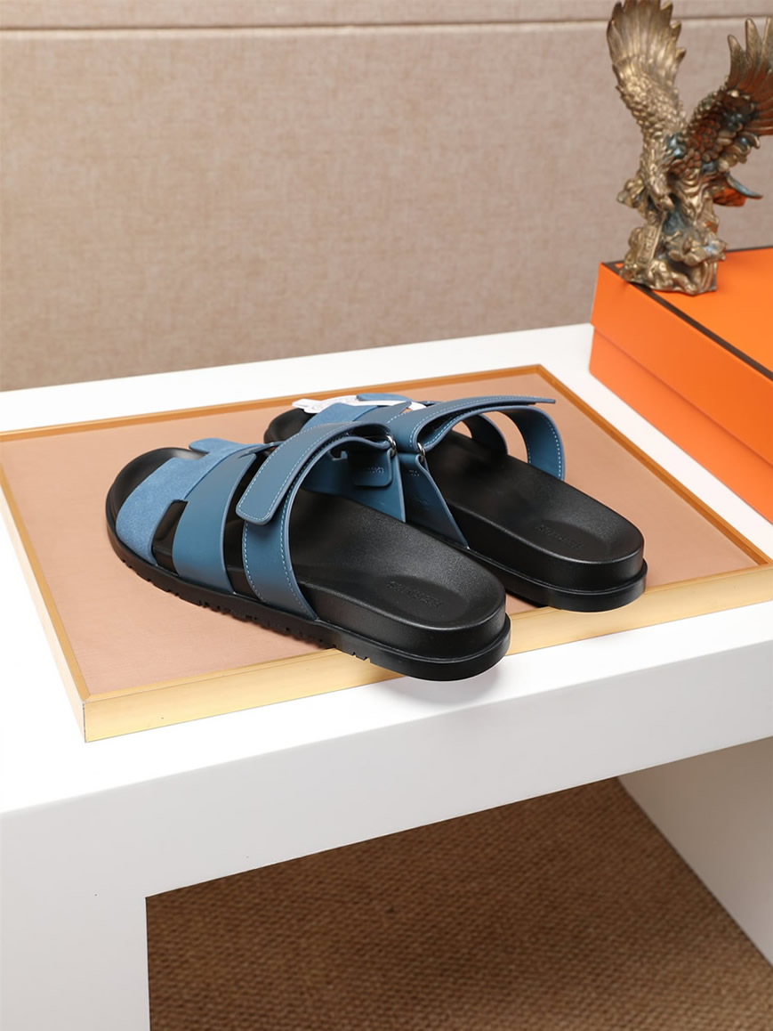 エルメス サンダル シプレ ブルー shoes463 - 画像 (7)