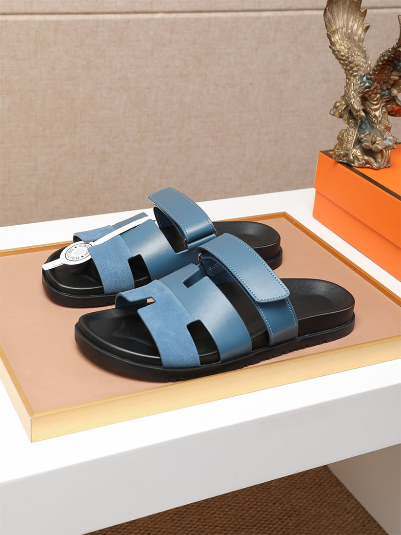 エルメス サンダル シプレ ブルー shoes463
