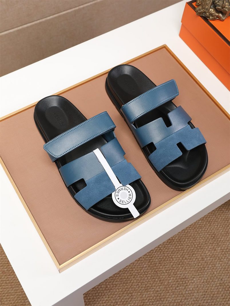 エルメス サンダル シプレ ブルー shoes463 - 画像 (9)