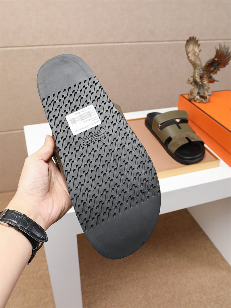 エルメス サンダル シプレ オリーブグリーン shoes467 - 画像 (5)