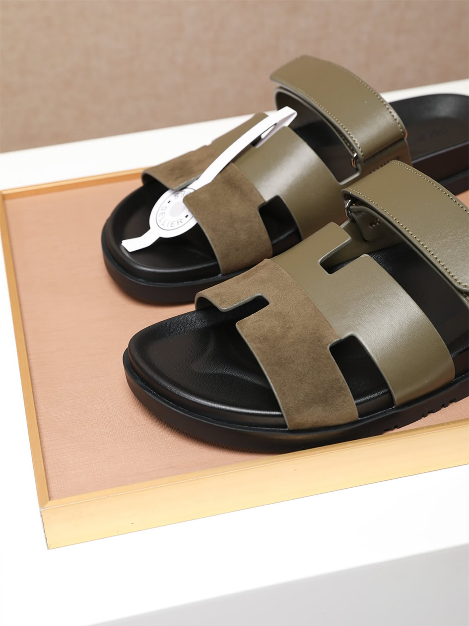 エルメス サンダル シプレ オリーブグリーン shoes467 - 画像 (7)