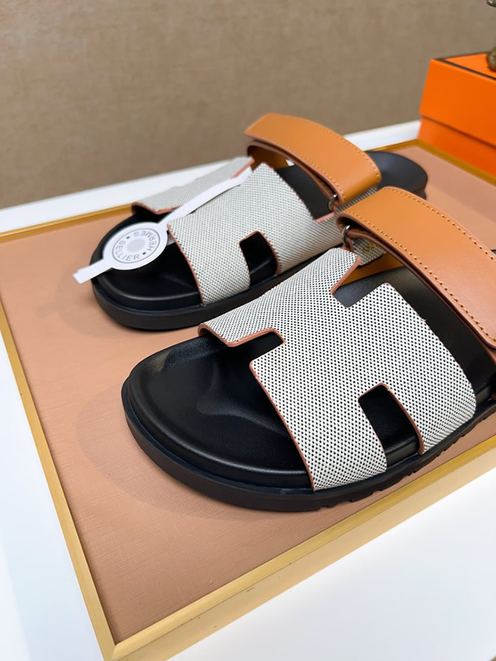 エルメス サンダル シプレ ゴールド/ホワイト shoes472 - 画像 (3)