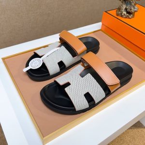 エルメス サンダル シプレ ゴールド/ホワイト shoes472