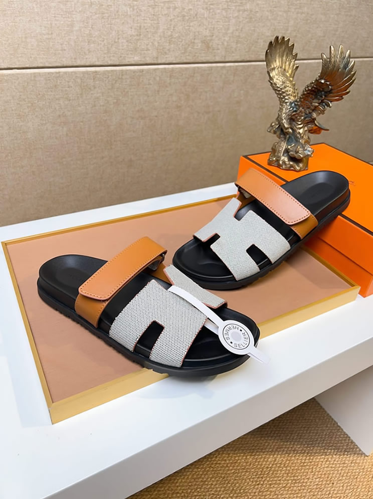 エルメス サンダル シプレ ゴールド/ホワイト shoes472 - 画像 (4)