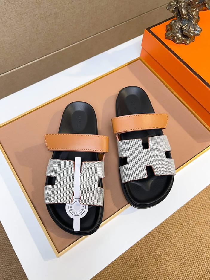エルメス サンダル シプレ ゴールド/ホワイト shoes472 - 画像 (8)