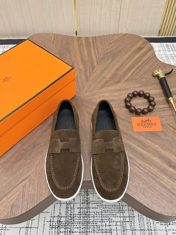 エルメス ローファー ダークブラウン shoes477 - 画像 (2)