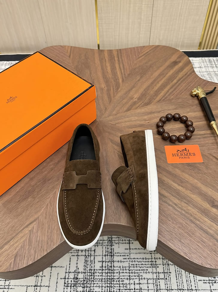 エルメス ローファー ダークブラウン shoes477 - 画像 (3)
