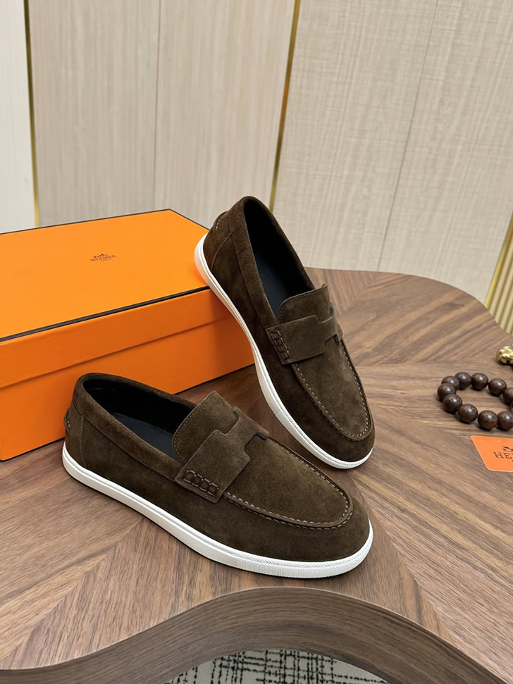 エルメス ローファー ダークブラウン shoes477 - 画像 (4)