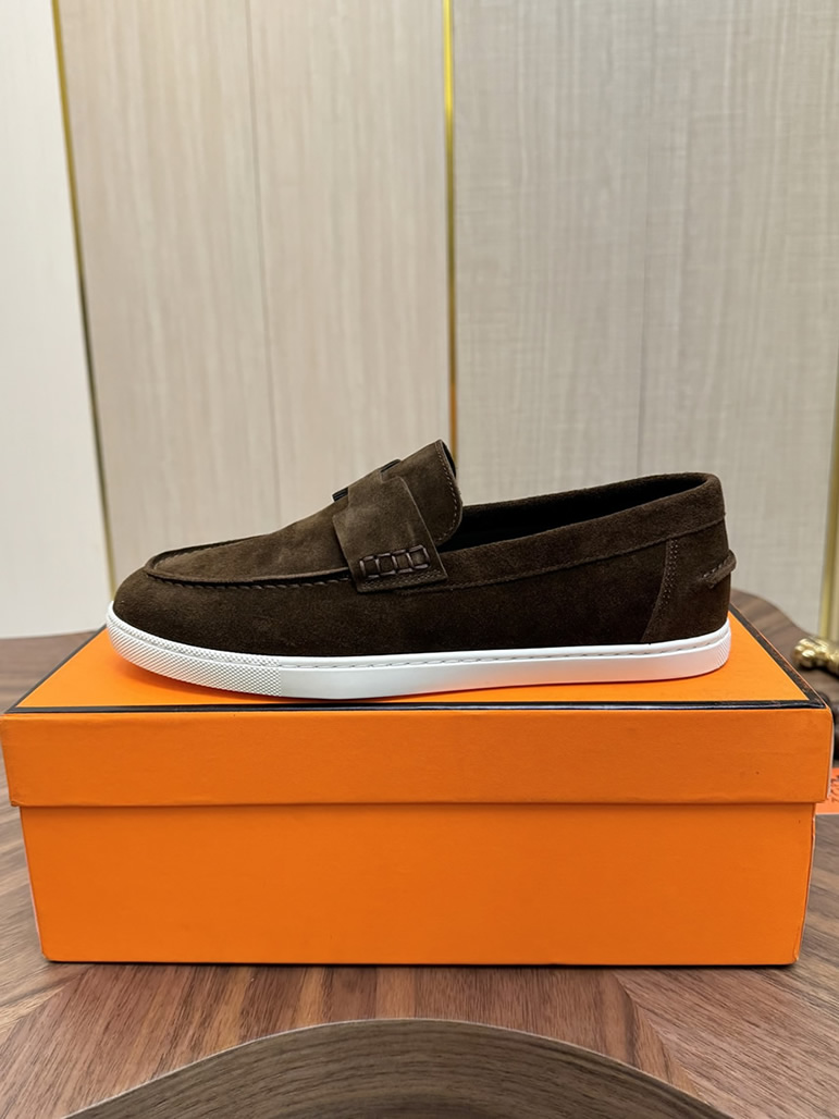 エルメス ローファー ダークブラウン shoes477 - 画像 (7)