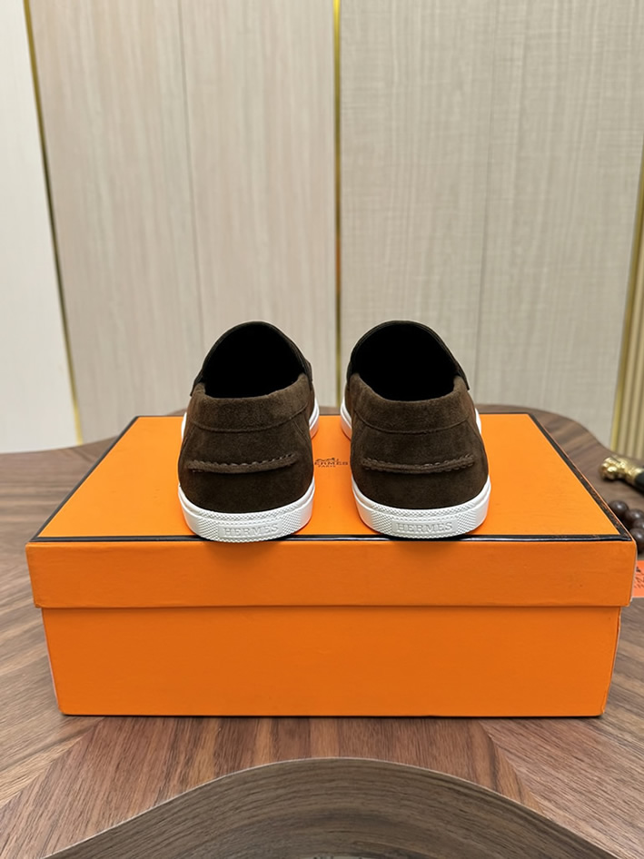 エルメス ローファー ダークブラウン shoes477 - 画像 (9)