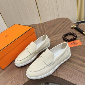 エルメス ローファー ホワイト shoes478