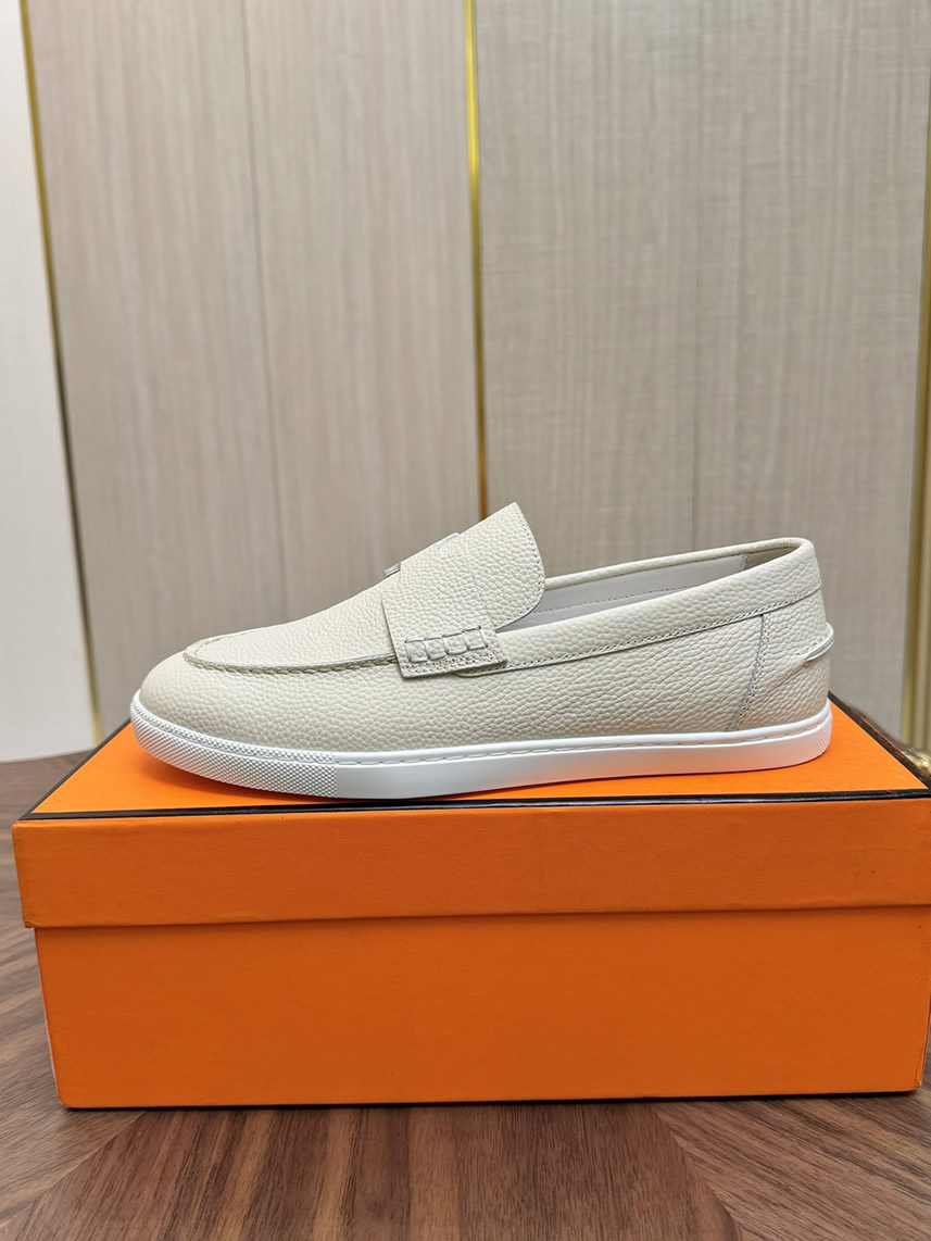 エルメス ローファー ホワイト shoes478 - 画像 (7)