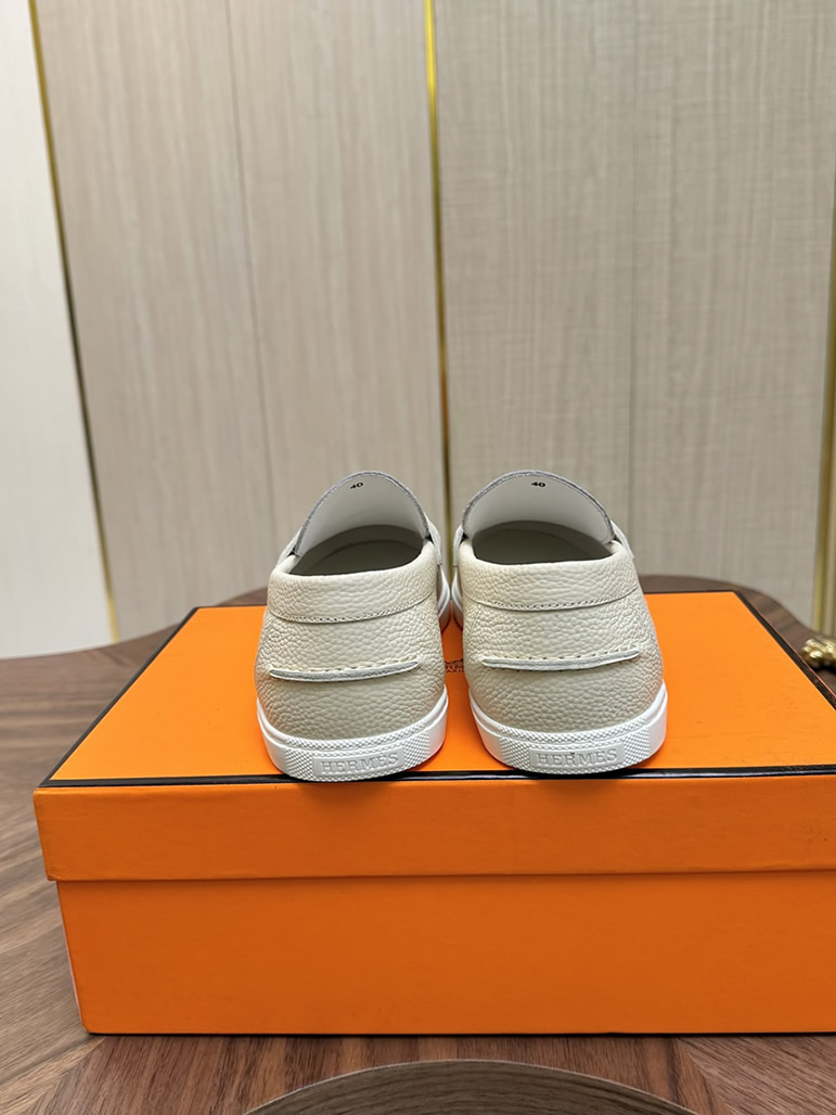 エルメス ローファー ホワイト shoes478 - 画像 (9)