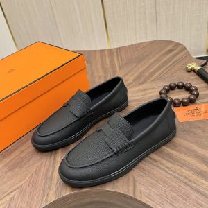 エルメス ローファー ブラック shoes479