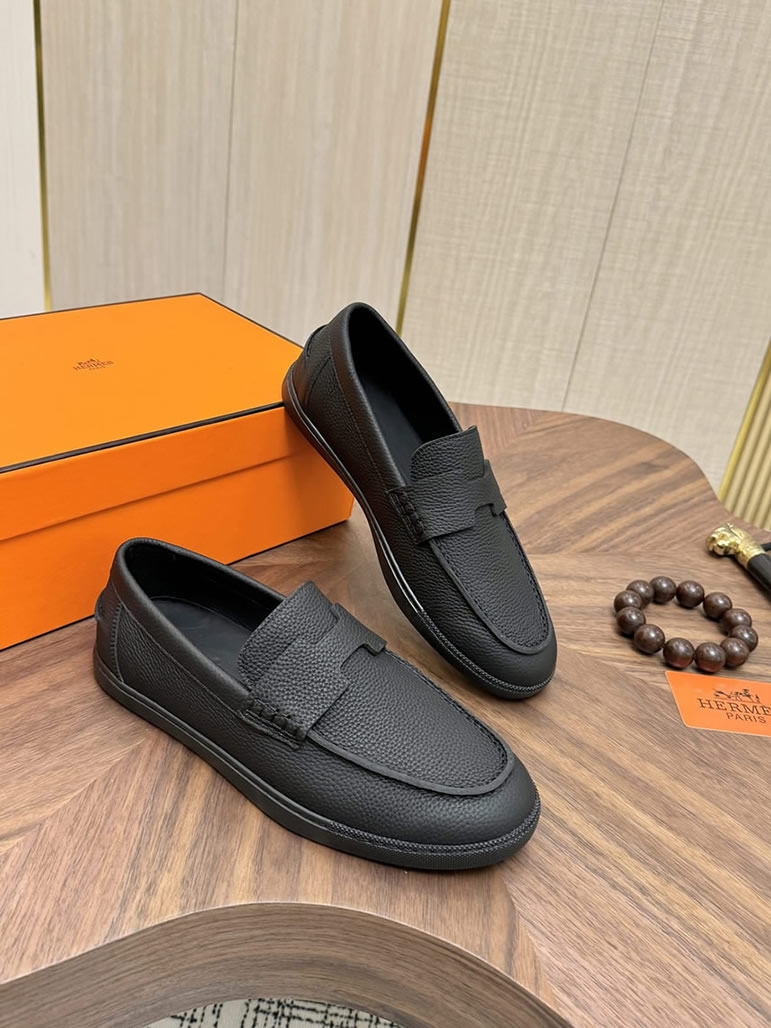 エルメス ローファー ブラック shoes479 - 画像 (4)
