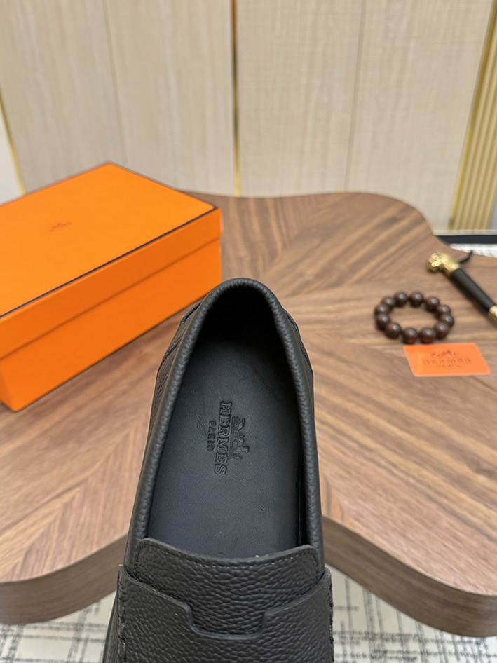 エルメス ローファー ブラック shoes479 - 画像 (6)
