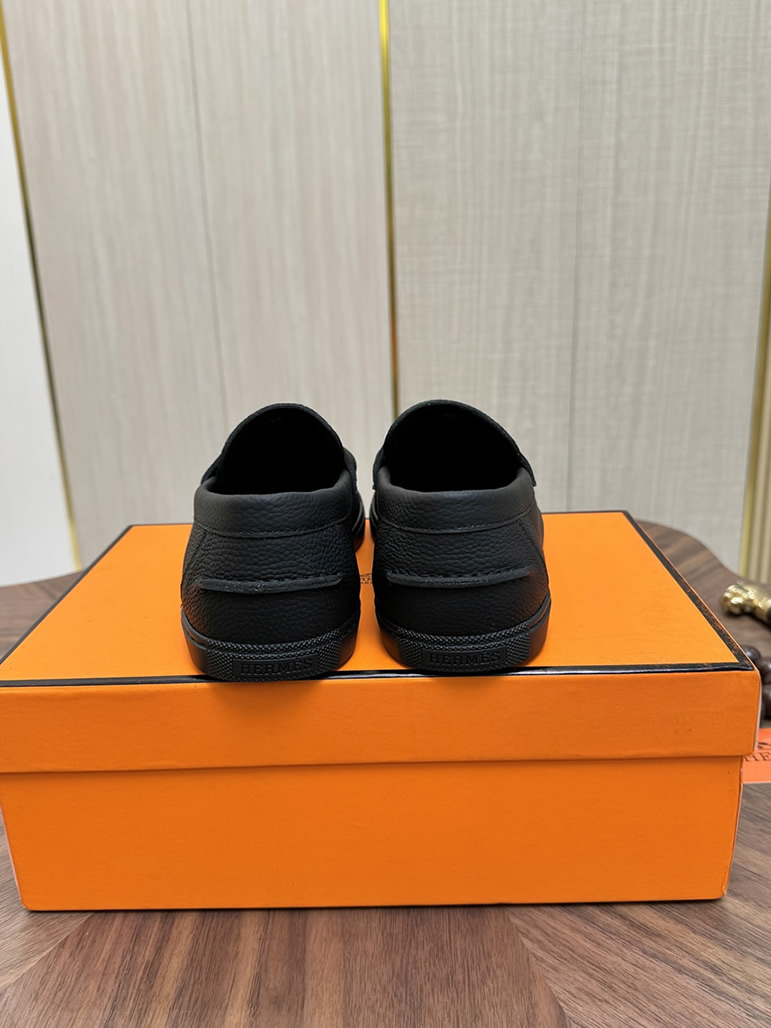 エルメス ローファー ブラック shoes479 - 画像 (9)