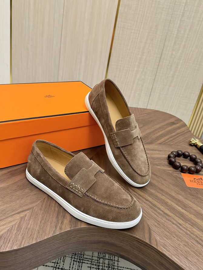 エルメス ローファー ブラウン shoes480 - 画像 (4)