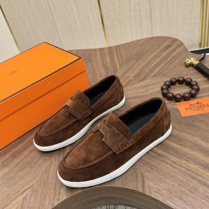 エルメス ローファー ダークブラウン shoes481