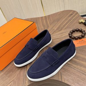 エルメス ローファー ネイビー shoes482