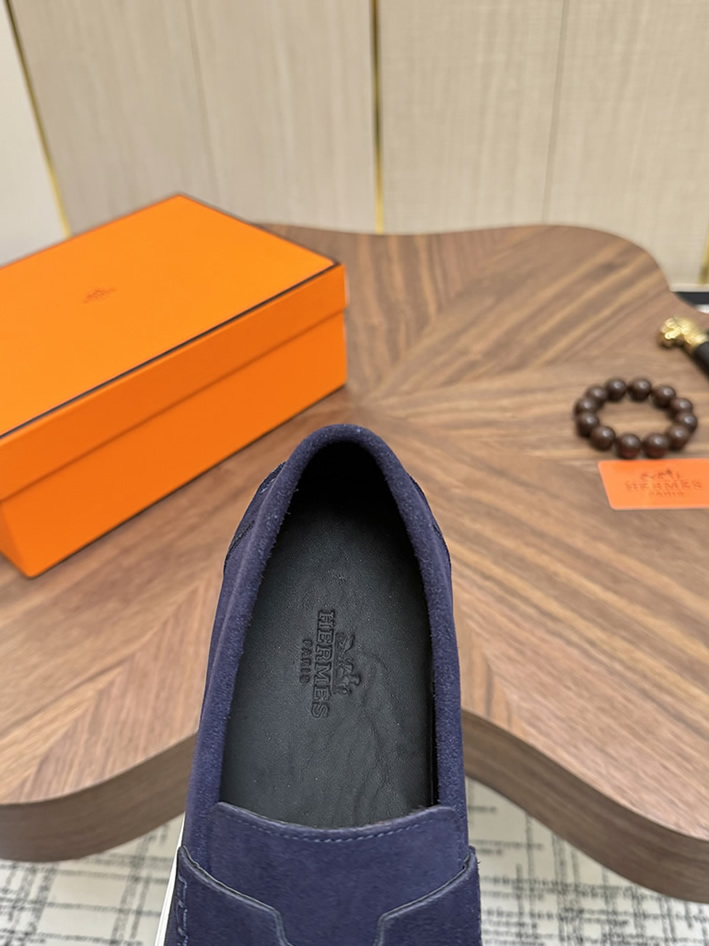 エルメス ローファー ネイビー shoes482 - 画像 (6)