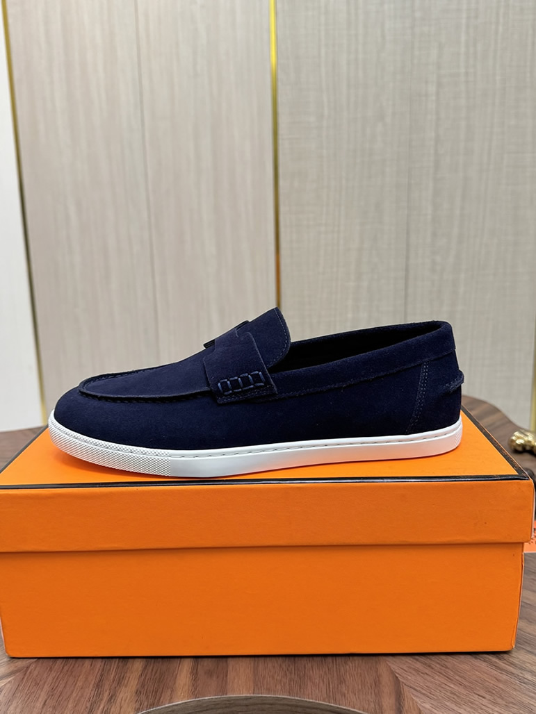 エルメス ローファー ネイビー shoes482 - 画像 (7)