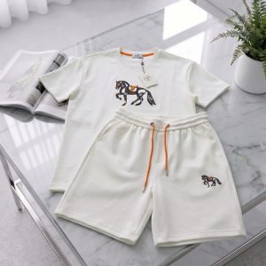 エルメス ホースモチーフ セットアップ ホワイト FS468