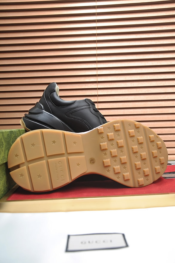 グッチ タイガーモチーフ 厚底スニーカー ブラック shoes496 - 画像 (7)