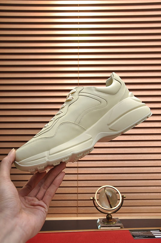 グッチ ティガー・ウェブストライプ 厚底スニーカー オフホワイト shoes501 - 画像 (5)
