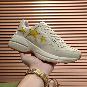 グッチ スターモチーフ 厚底スニーカー オフホワイト shoes502