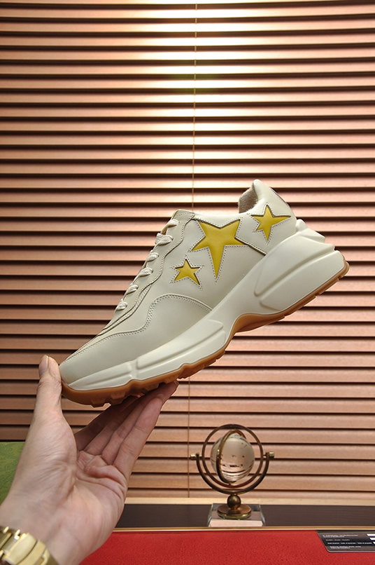 グッチ スターモチーフ 厚底スニーカー オフホワイト shoes502 - 画像 (5)