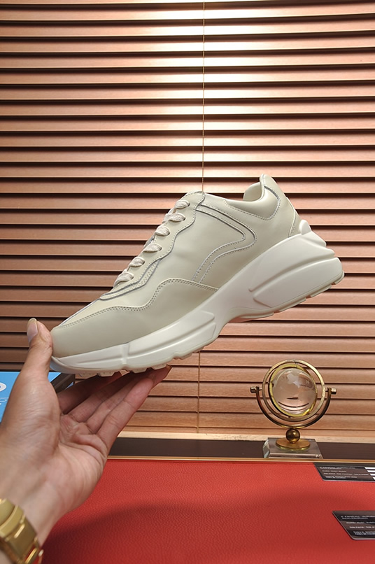 グッチ レインボーロゴ 厚底スニーカー オフホワイト shoes507 - 画像 (5)