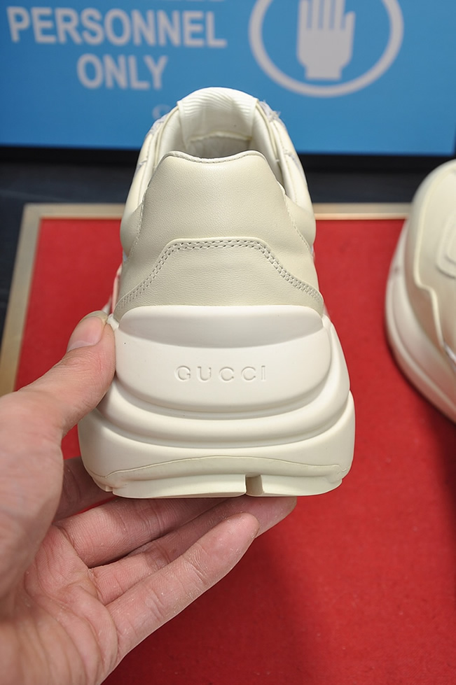 グッチ アップルモチーフ 厚底スニーカー オフホワイト shoes509 - 画像 (9)