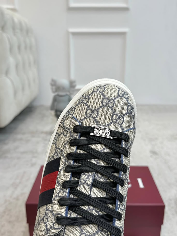 グッチ GGスプリーム ウェブストライプ スニーカー ベージュ shoes531 - 画像 (7)