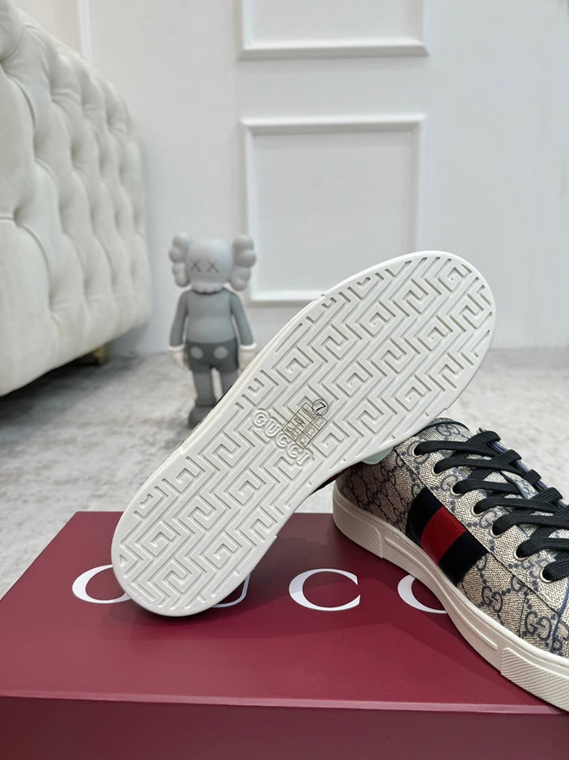 グッチ GGスプリーム ウェブストライプ スニーカー ベージュ shoes531 - 画像 (9)