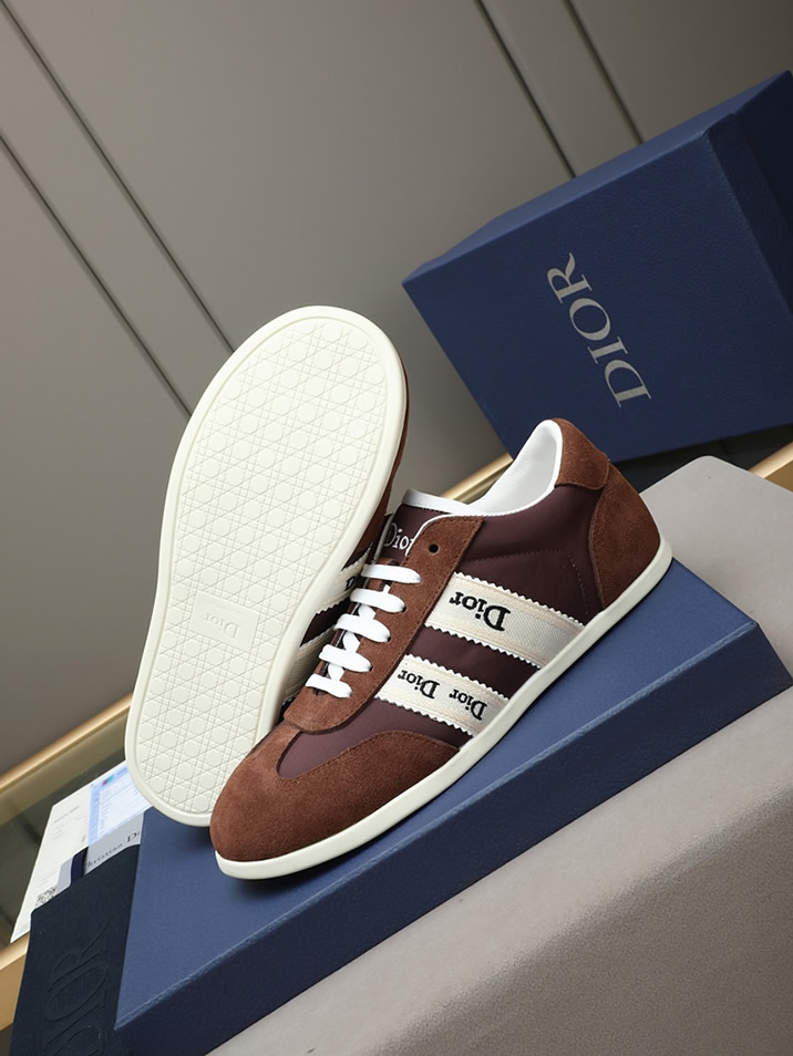 ディオール スエード&ファブリック スニーカー ブラウン shoes533 - 画像 (3)