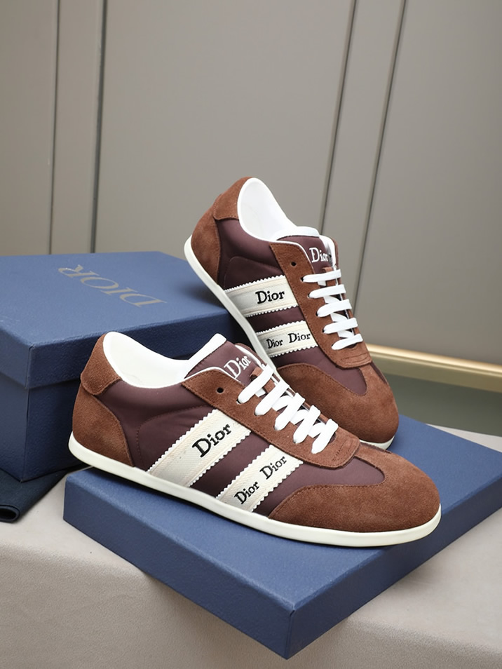 ディオール スエード&ファブリック スニーカー ブラウン shoes533 - 画像 (4)