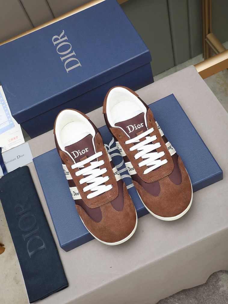 ディオール スエード&ファブリック スニーカー ブラウン shoes533 - 画像 (7)