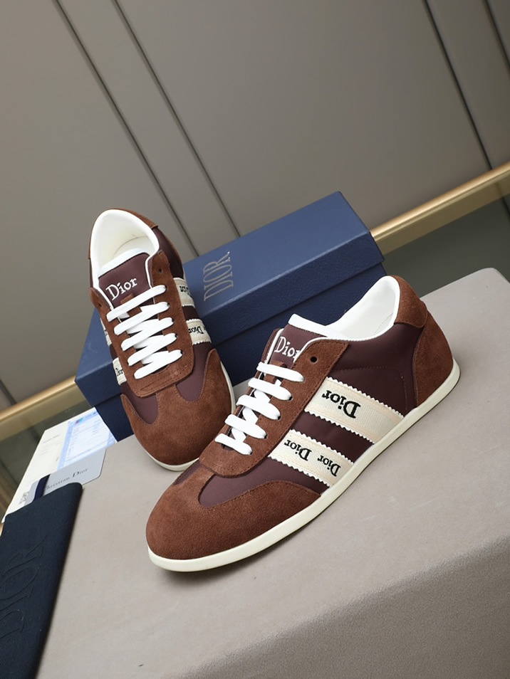 ディオール スエード&ファブリック スニーカー ブラウン shoes533 - 画像 (8)