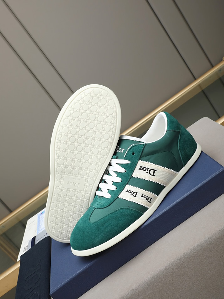 ディオール スエード&ファブリック スニーカー グリーン shoes534 - 画像 (3)