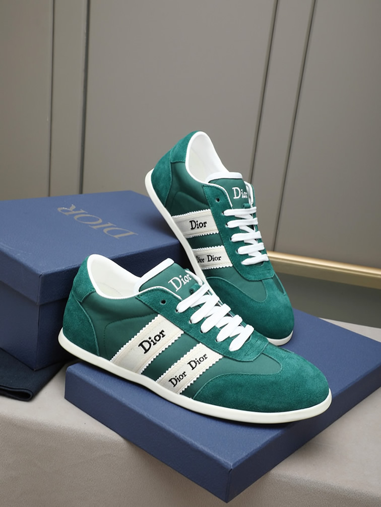 ディオール スエード&ファブリック スニーカー グリーン shoes534 - 画像 (4)