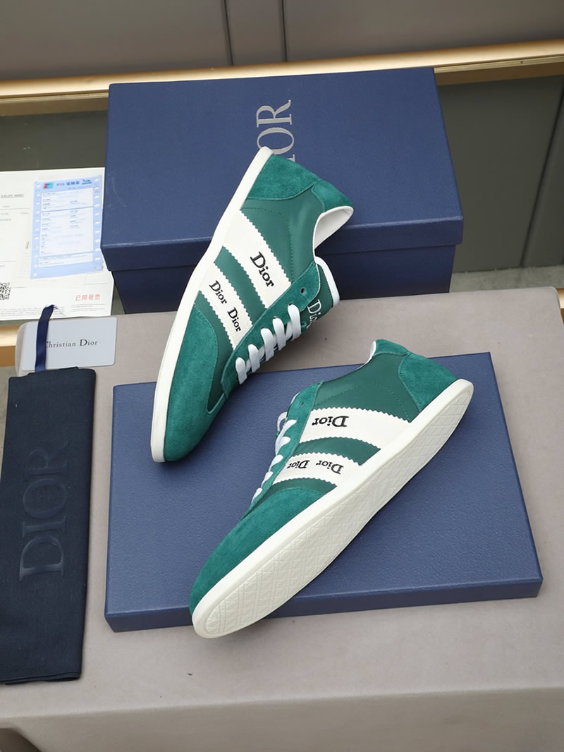 ディオール スエード&ファブリック スニーカー グリーン shoes534 - 画像 (7)