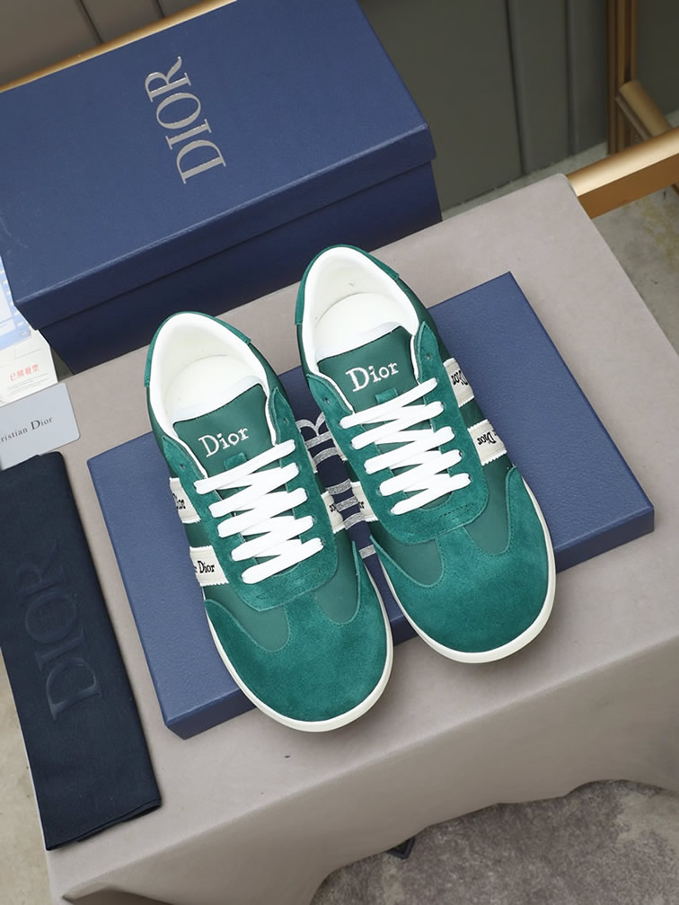 ディオール スエード&ファブリック スニーカー グリーン shoes534 - 画像 (8)