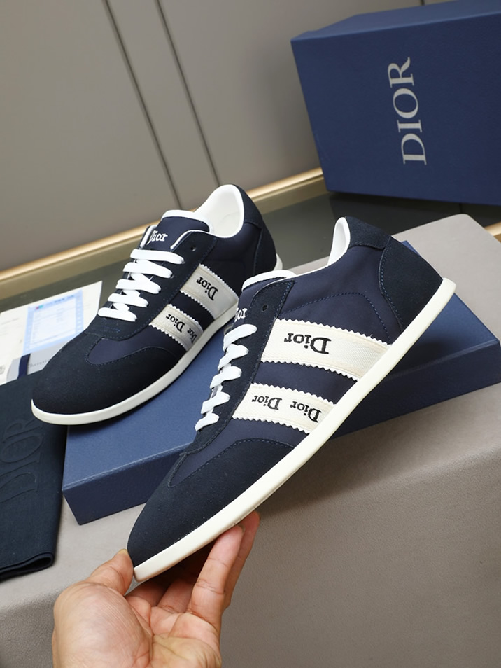 ディオール スエード&ファブリック スニーカー ネイビー shoes535 - 画像 (2)