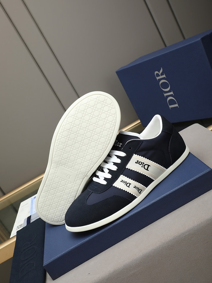 ディオール スエード&ファブリック スニーカー ネイビー shoes535 - 画像 (3)