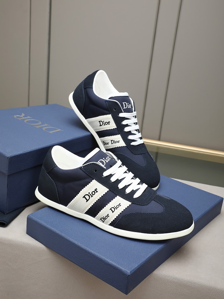 ディオール スエード&ファブリック スニーカー ネイビー shoes535 - 画像 (4)